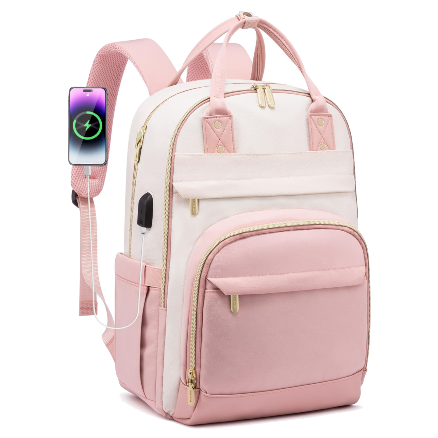 Women Large Capacity Waterproof Polyester Backpack 6