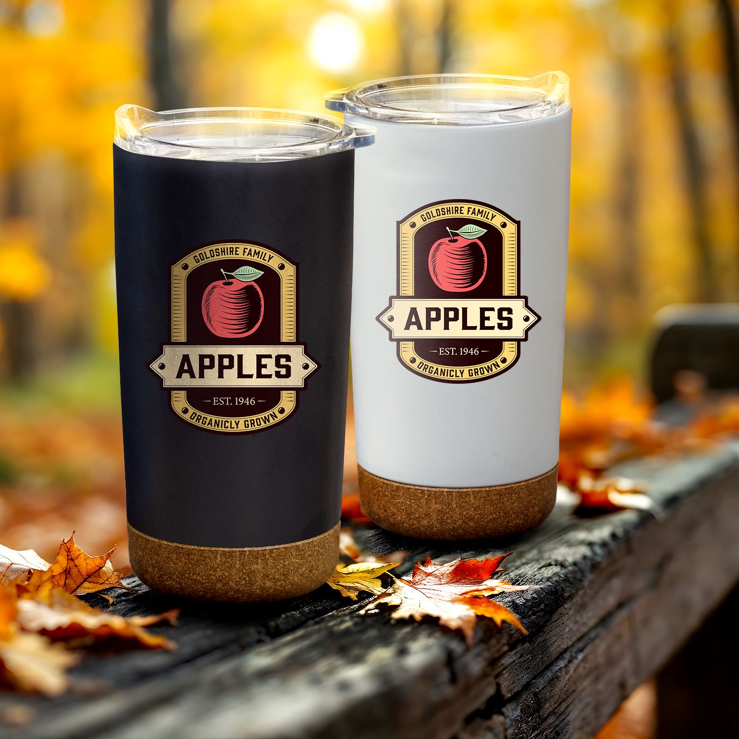 FULL COLOR CORK BOTTOM TUMBLER 18 OZ 12