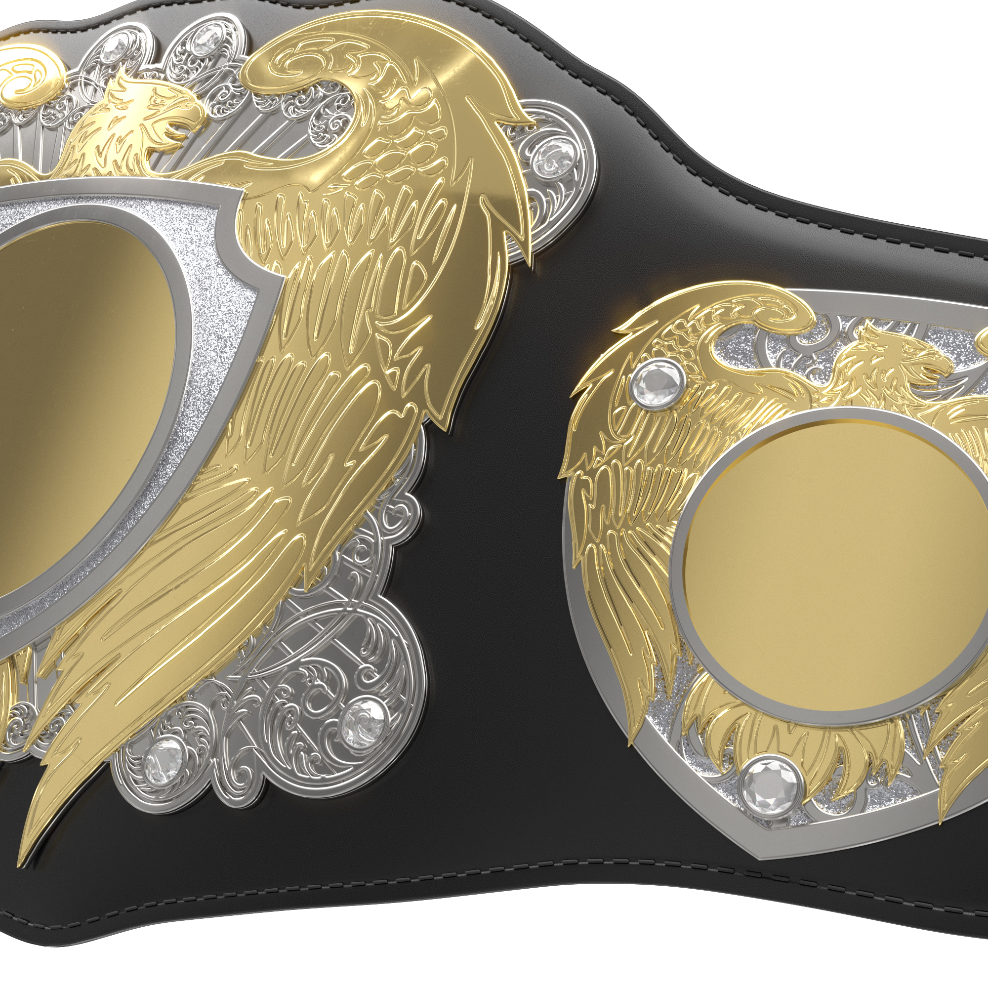 Express Vibraprint® Legion Award Belt w/ Black Leather 16