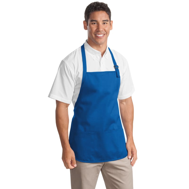 Port Authority Medium-Length Apron With Pouch Pockets. 6