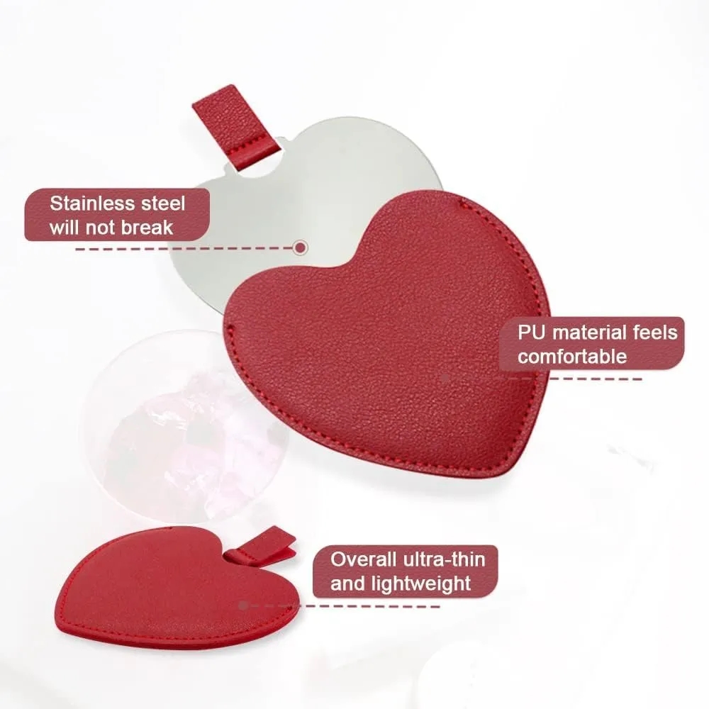 Heart Shaped Pocket Mirror 5