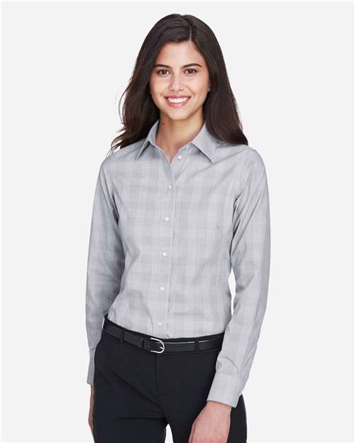 Women's Crown Collection® Glen Plaid Woven Dress Shirt - DG520W 5