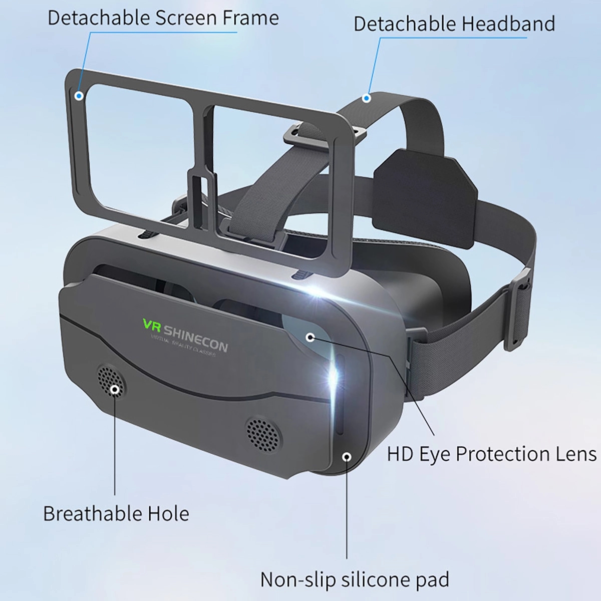 Virtual Reality VR Headset 3D Glasses 6