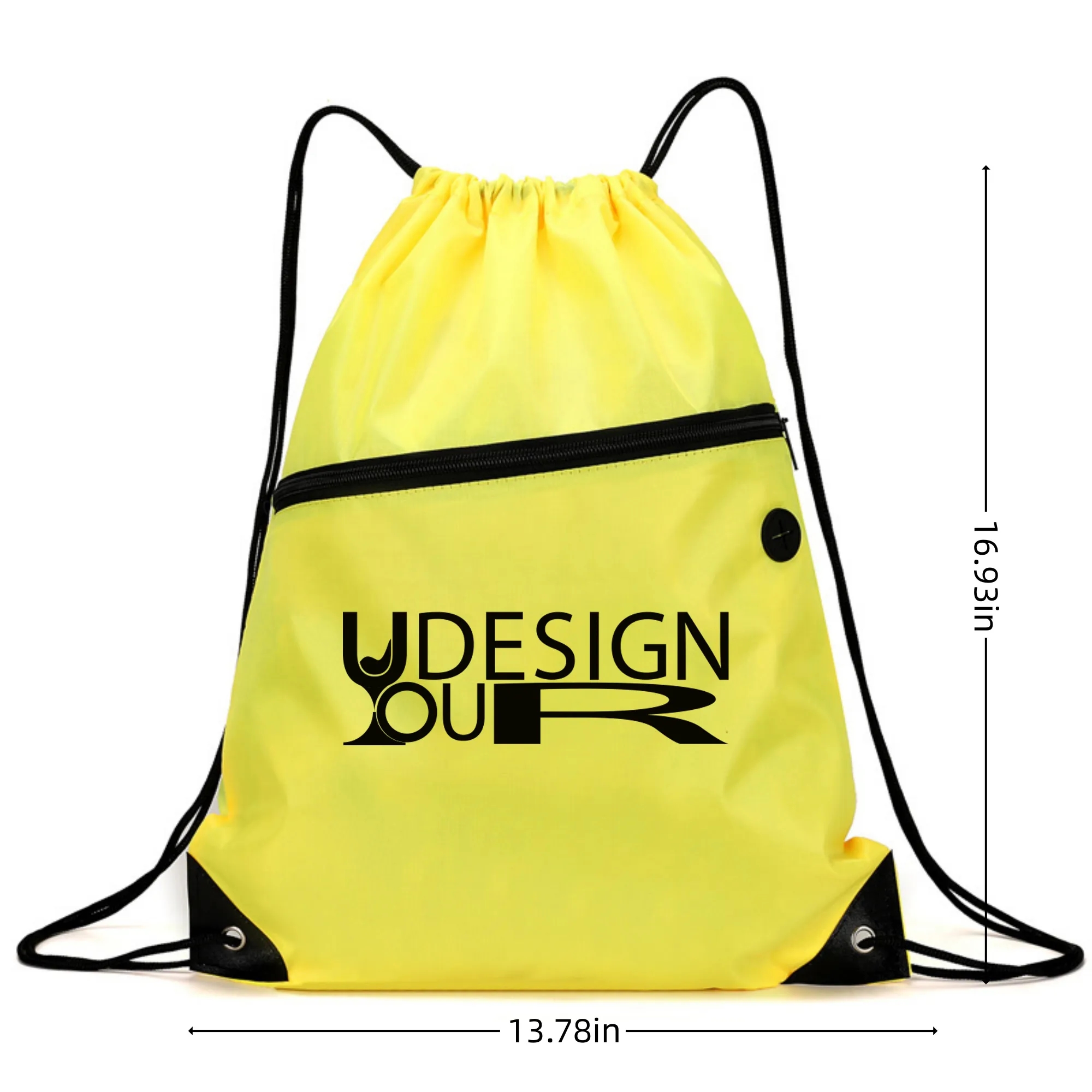 Outdoor Hiking Drawstring Zipper Bag 6