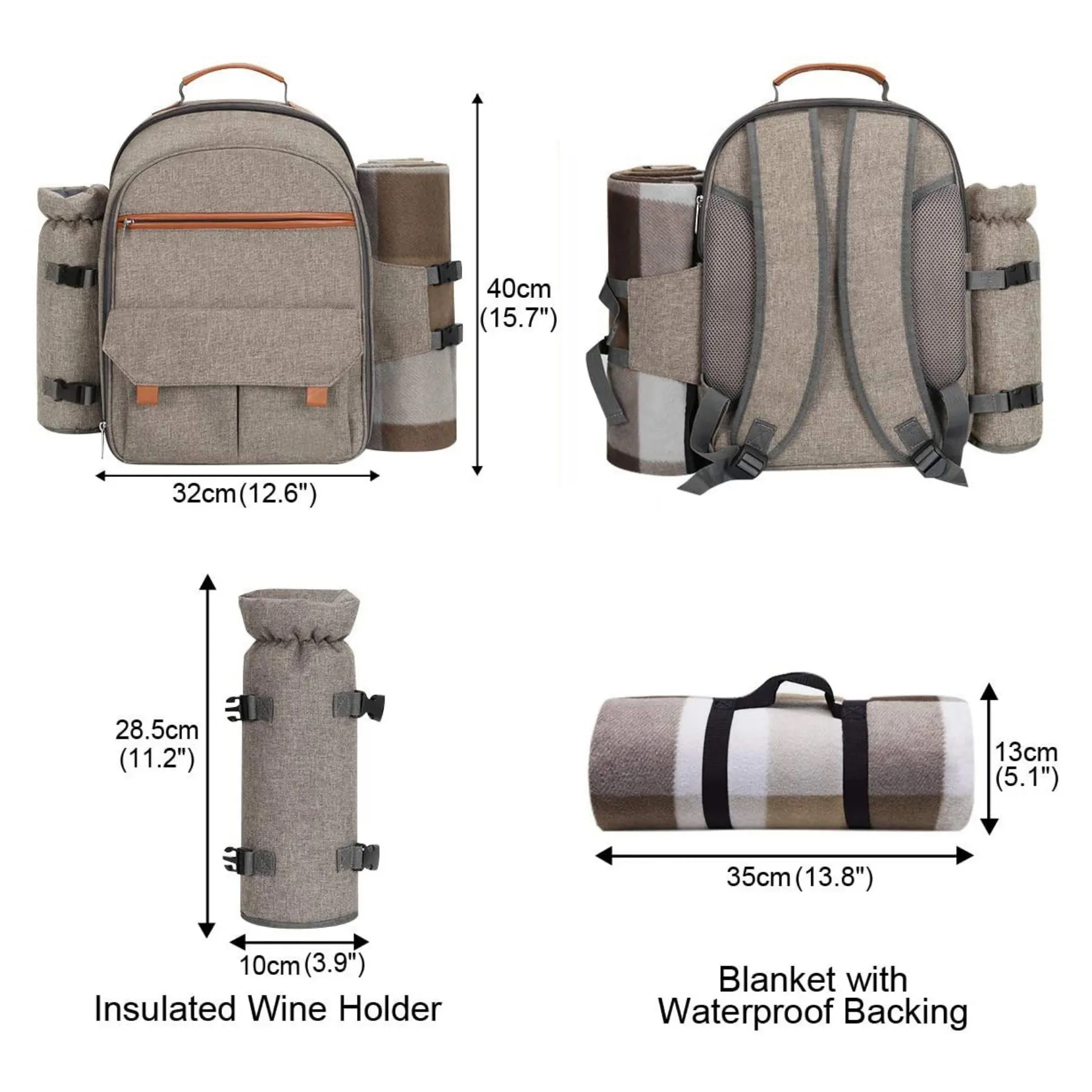 Picnic Backpack for 4 Person 2