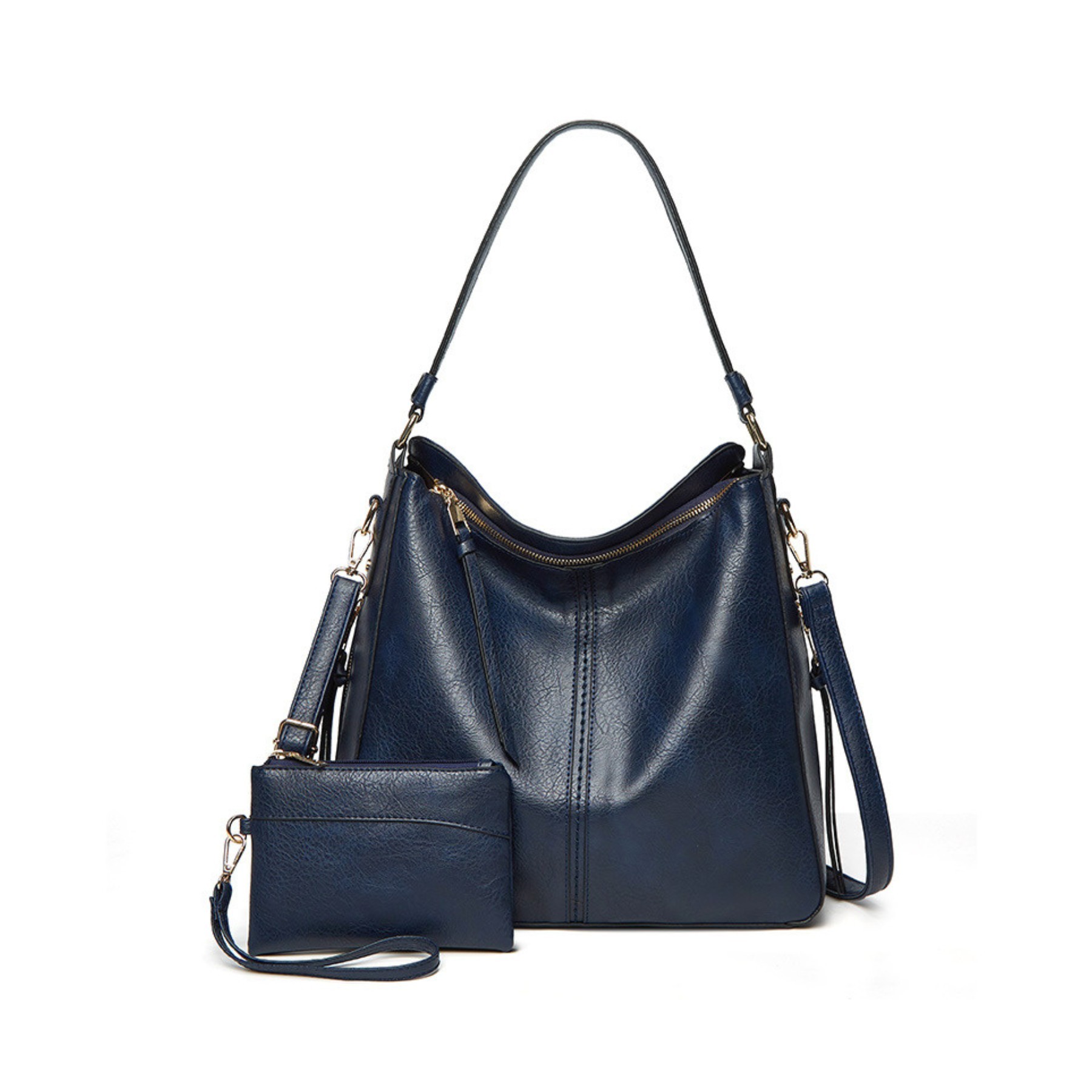 Vegan Leather Hobo Shoulder Bag 5