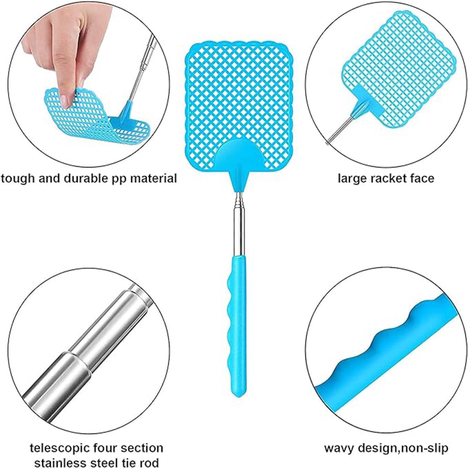 Retractable Plastic Fly Swatter 3