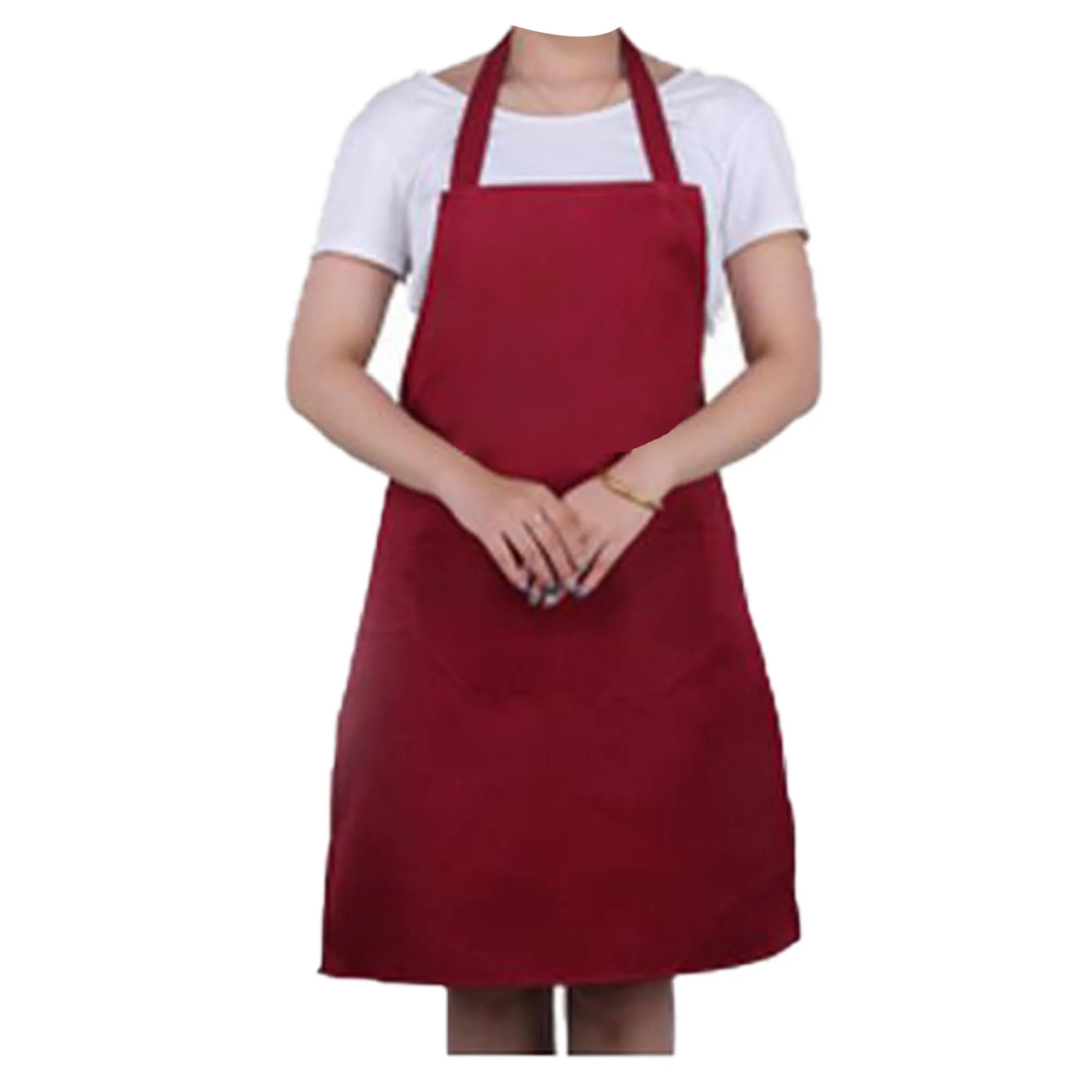 Polyester Double-pocket Uniform Bib Apron 29.5"L x 26"W 9