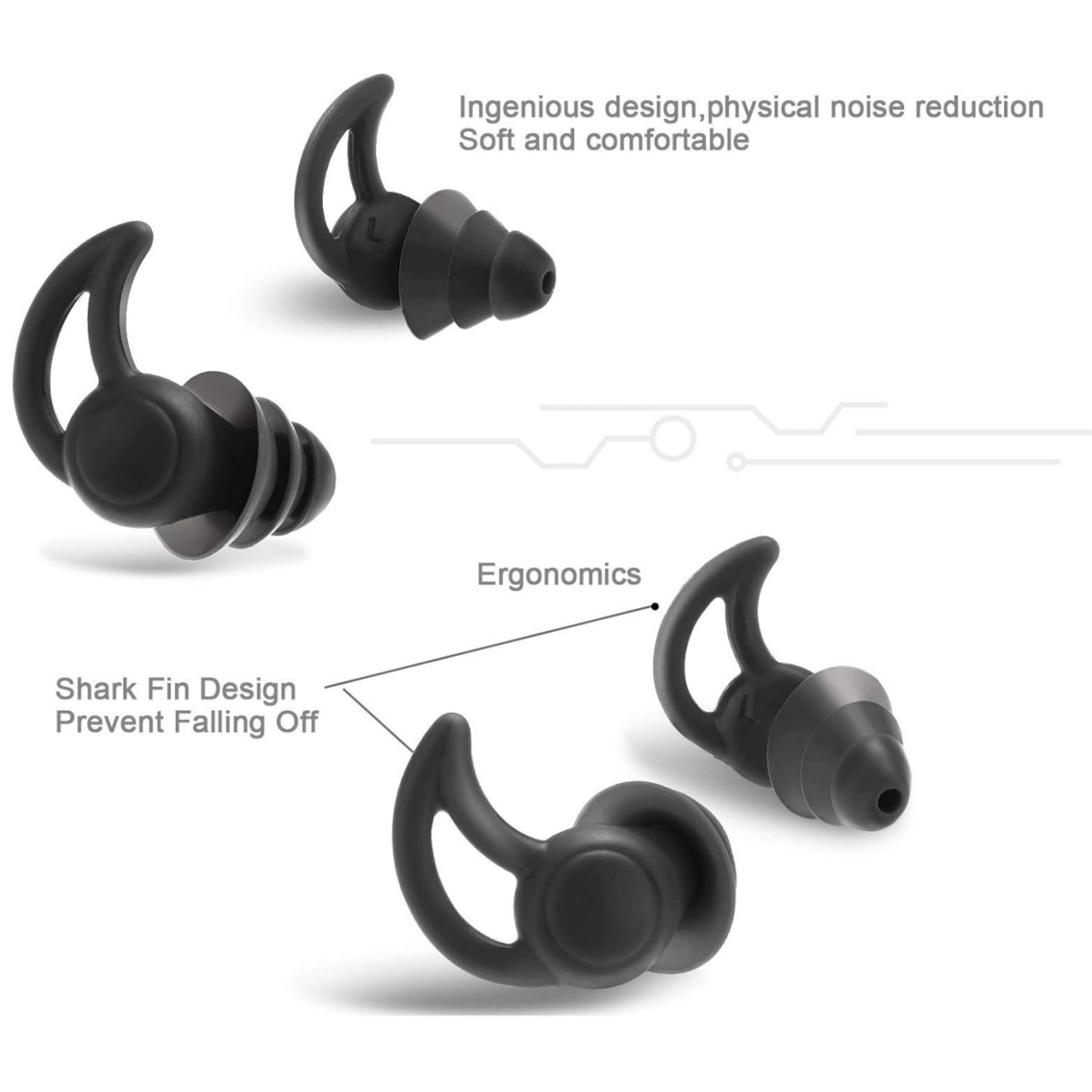 Three-Layer Noise Cancelling Earplug 7
