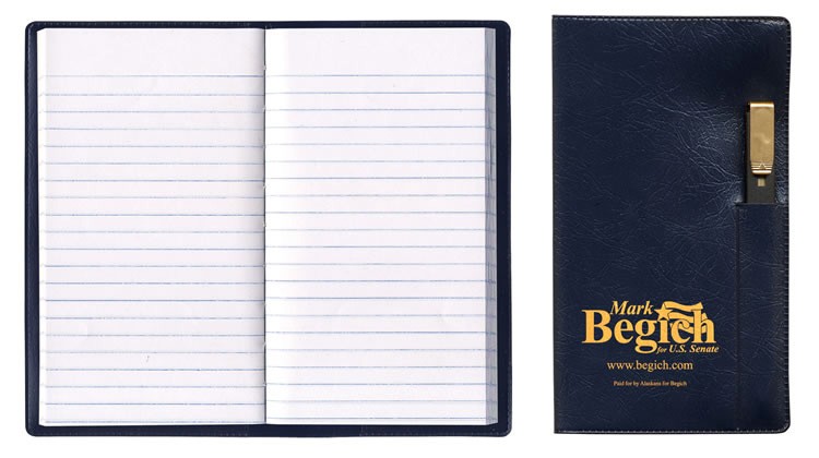 Executive Vinyl Cover Tally Book with Pen 5