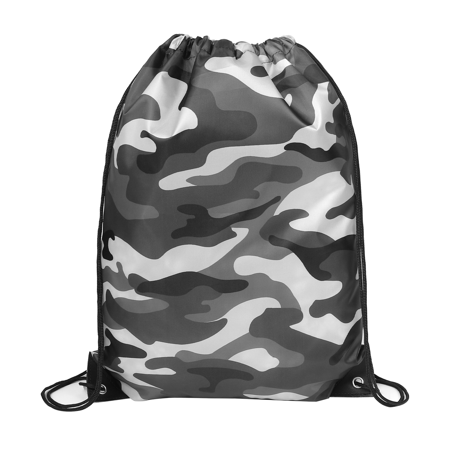 Camo Water-Resistant Drawstring Backpack 10