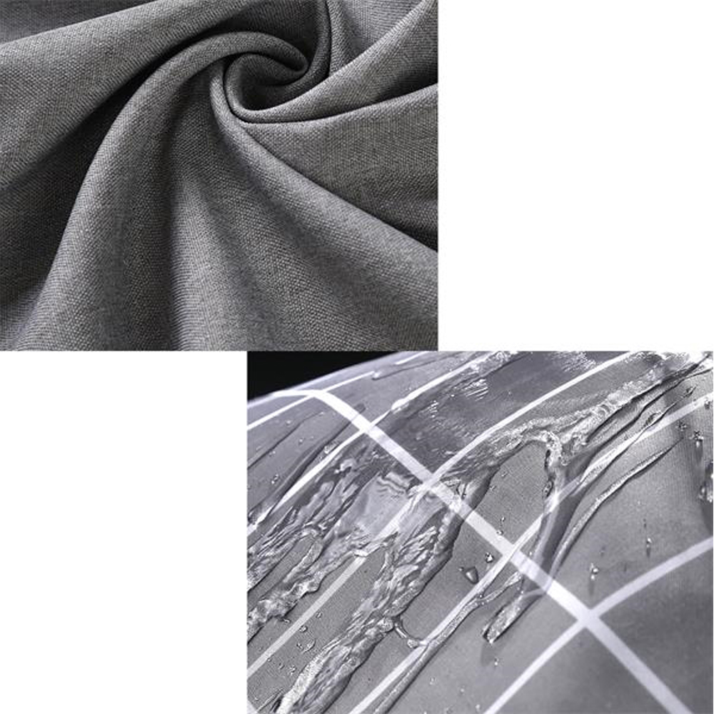Polyester Fabric Shower Curtain with Bathroom 31.5" W x 70.9 4