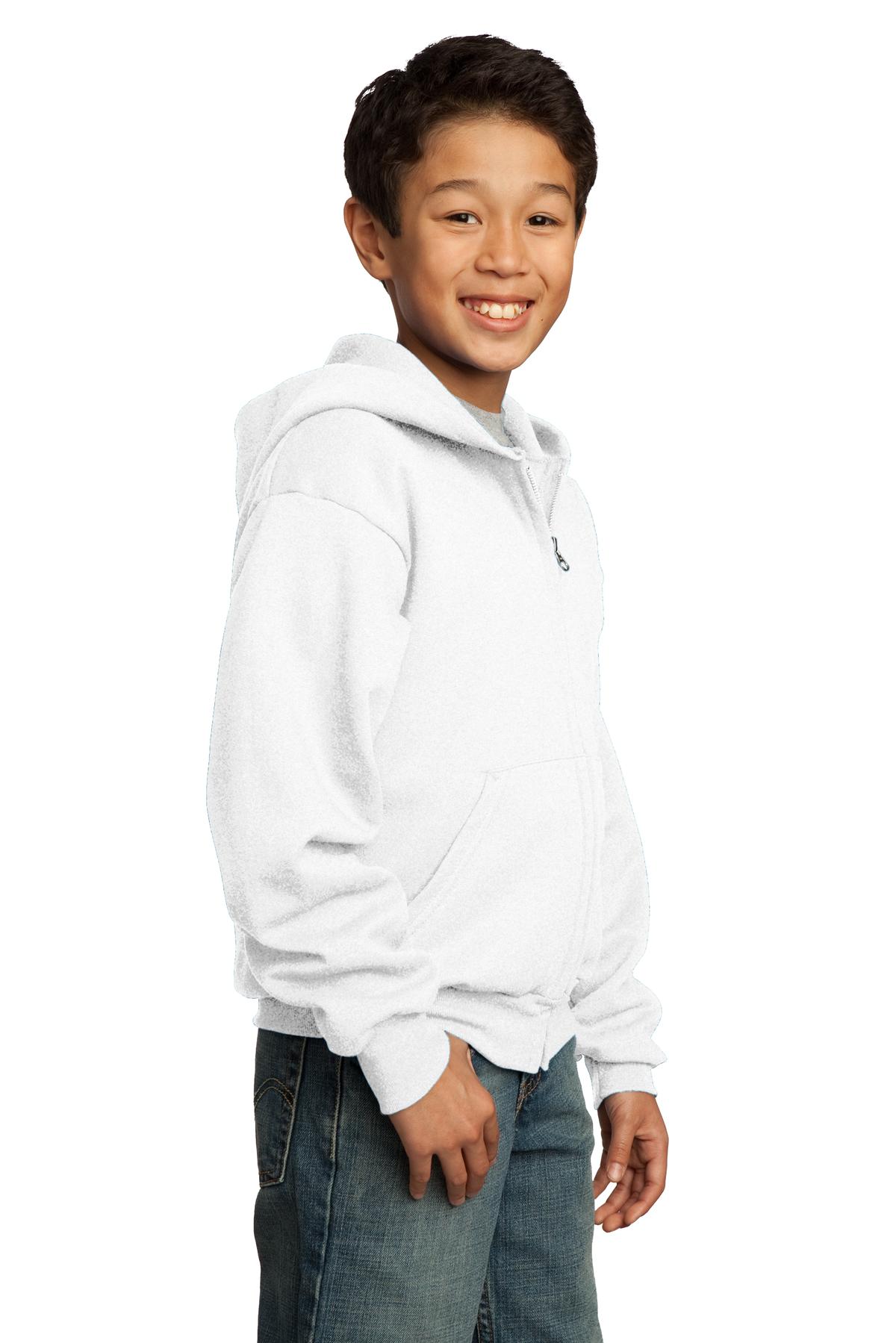 Port & Company® Youth Core Fleece Full-Zip Hooded Sweatshirt 119