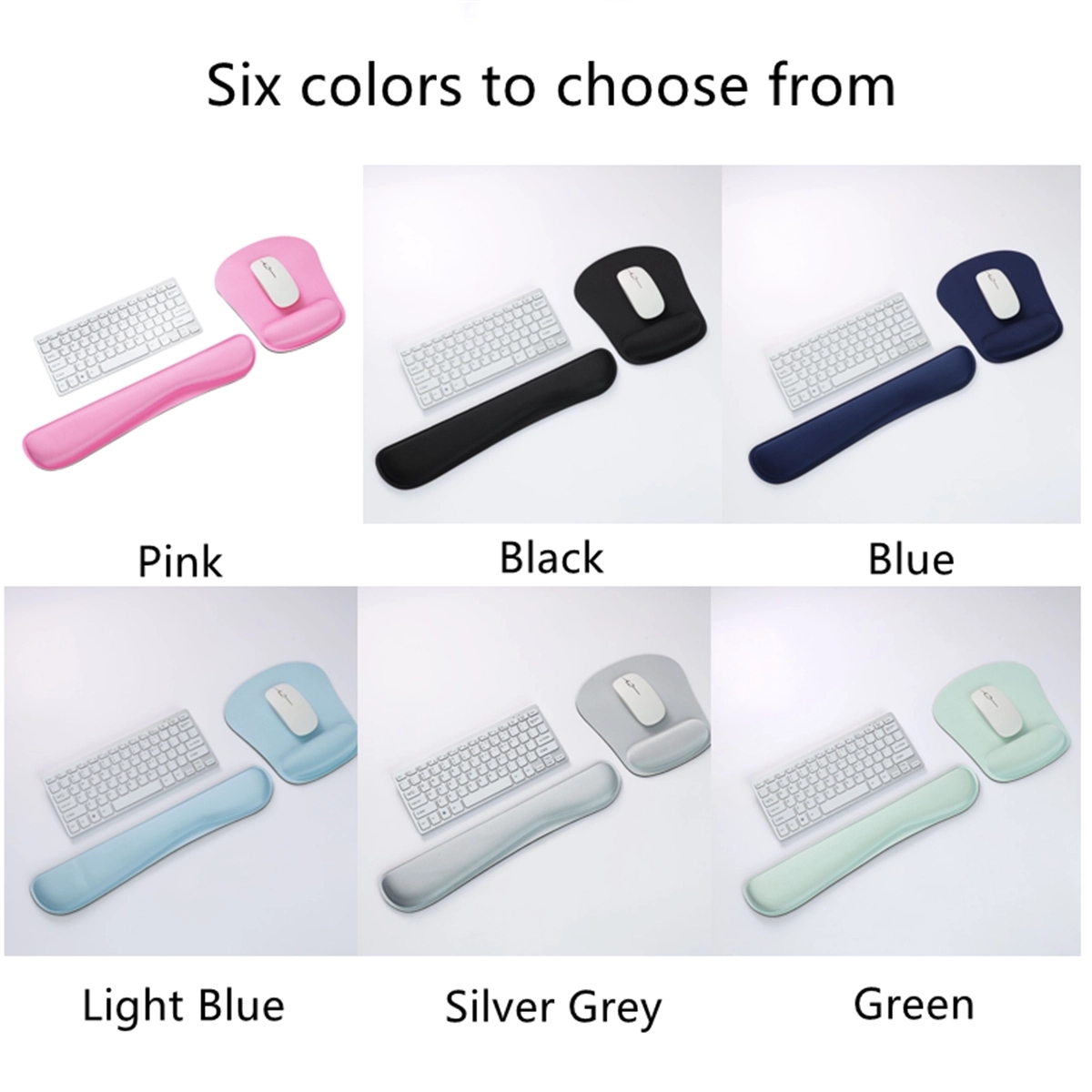 Wrist Rest Support for Mouse Pad & Keyboard Set 8