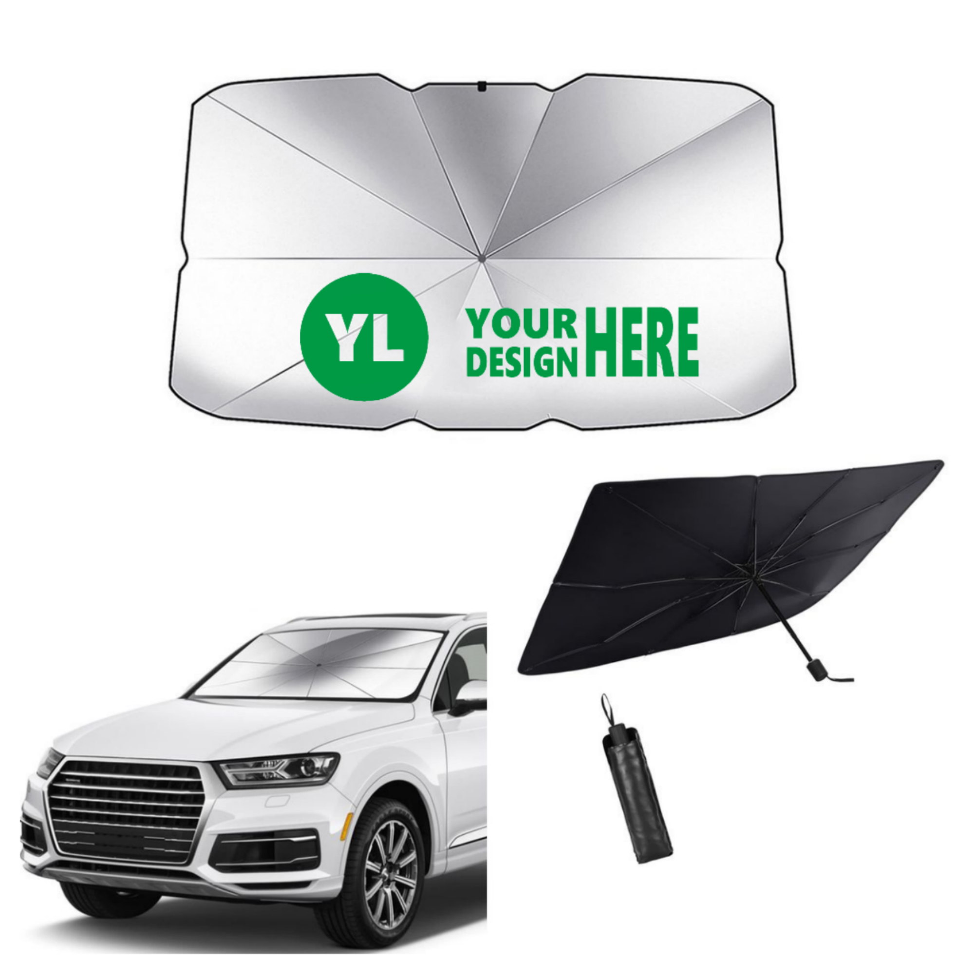 MOQ50 Car Sunshade Umbrella 2