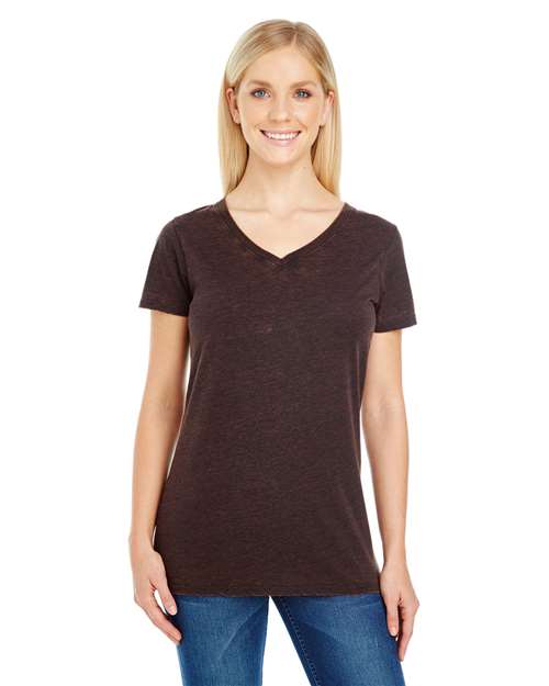 Women's Cross Dye V-Neck T-Shirt - 215B 5