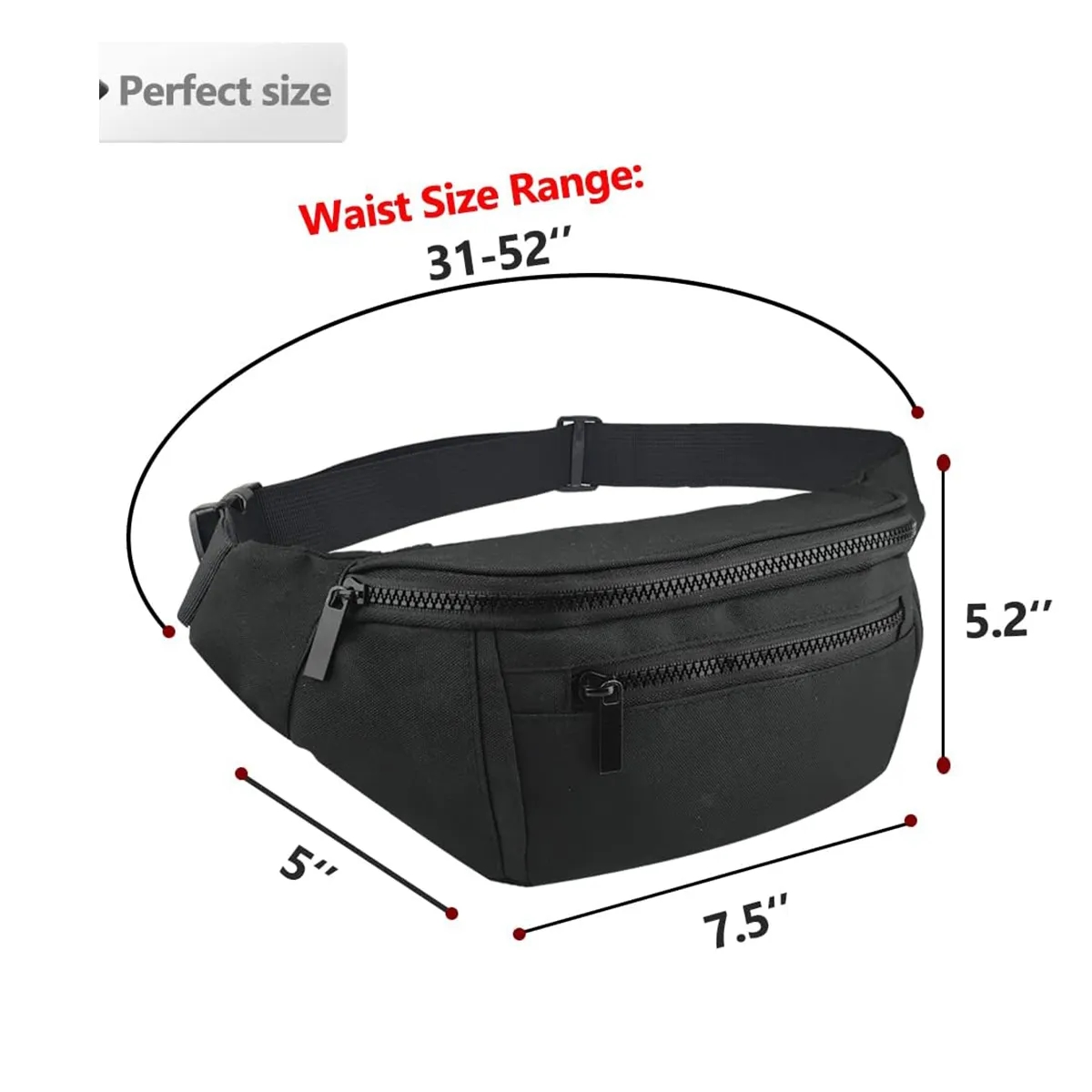 Custom Easy Carry Sling Shoulder Crossbody Waist Bag 3