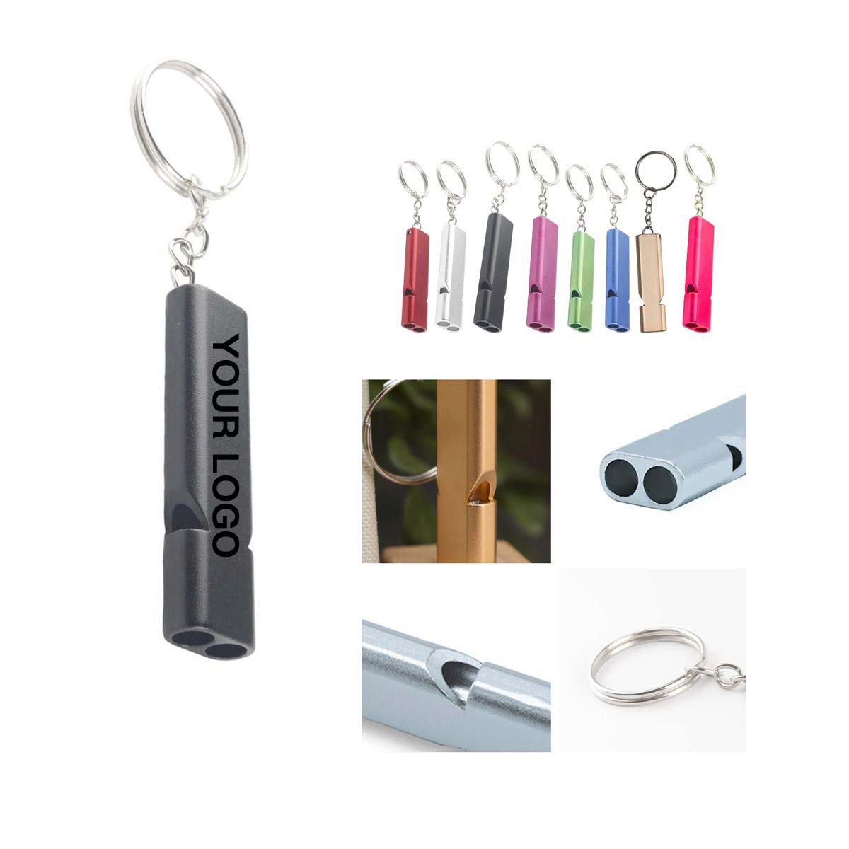 Aluminum Emergency Whistle for Camping and Hiking 2