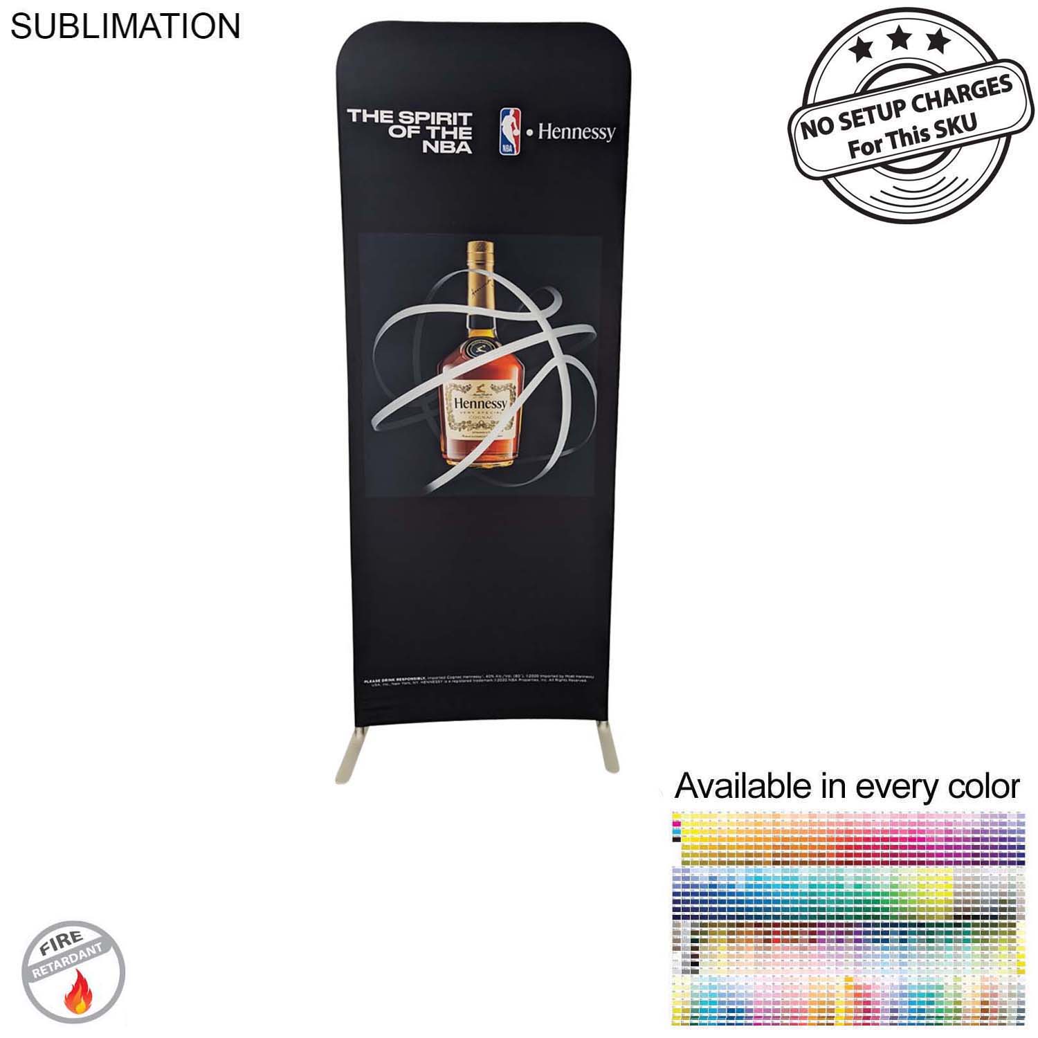 2'W x 78"H EuroFit Tension Fabric Banner Display Kit, Graphics Double Sided, NO SETUP CHARGE 22