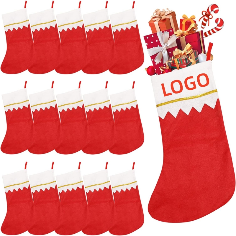 Felt Christmas Stocking Candy Gift Bag Christmas Decoration 2
