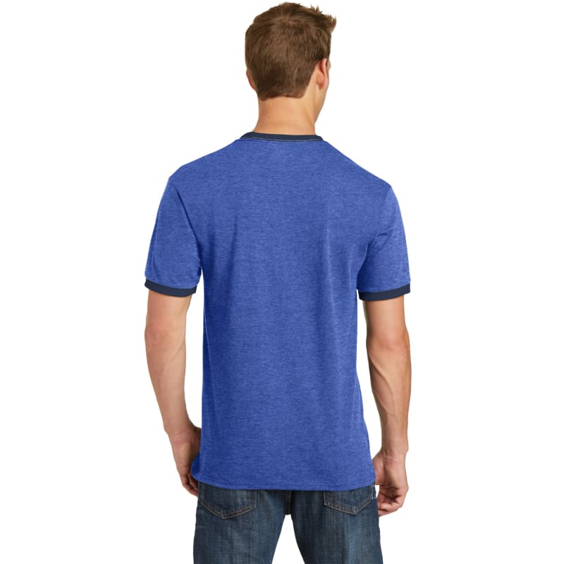 Port & Company Core Cotton Ringer Tee. 10