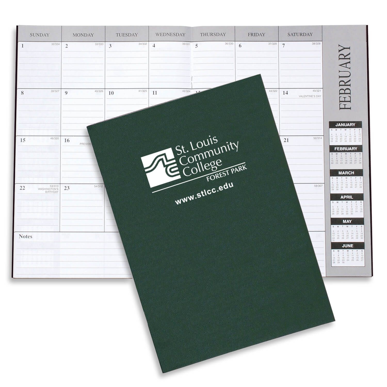Academic Monthly Desk Planner - Leatherette 2