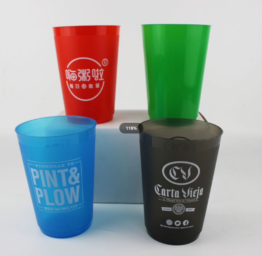 20 OZ Frosted Plastic Stadium Cup 3