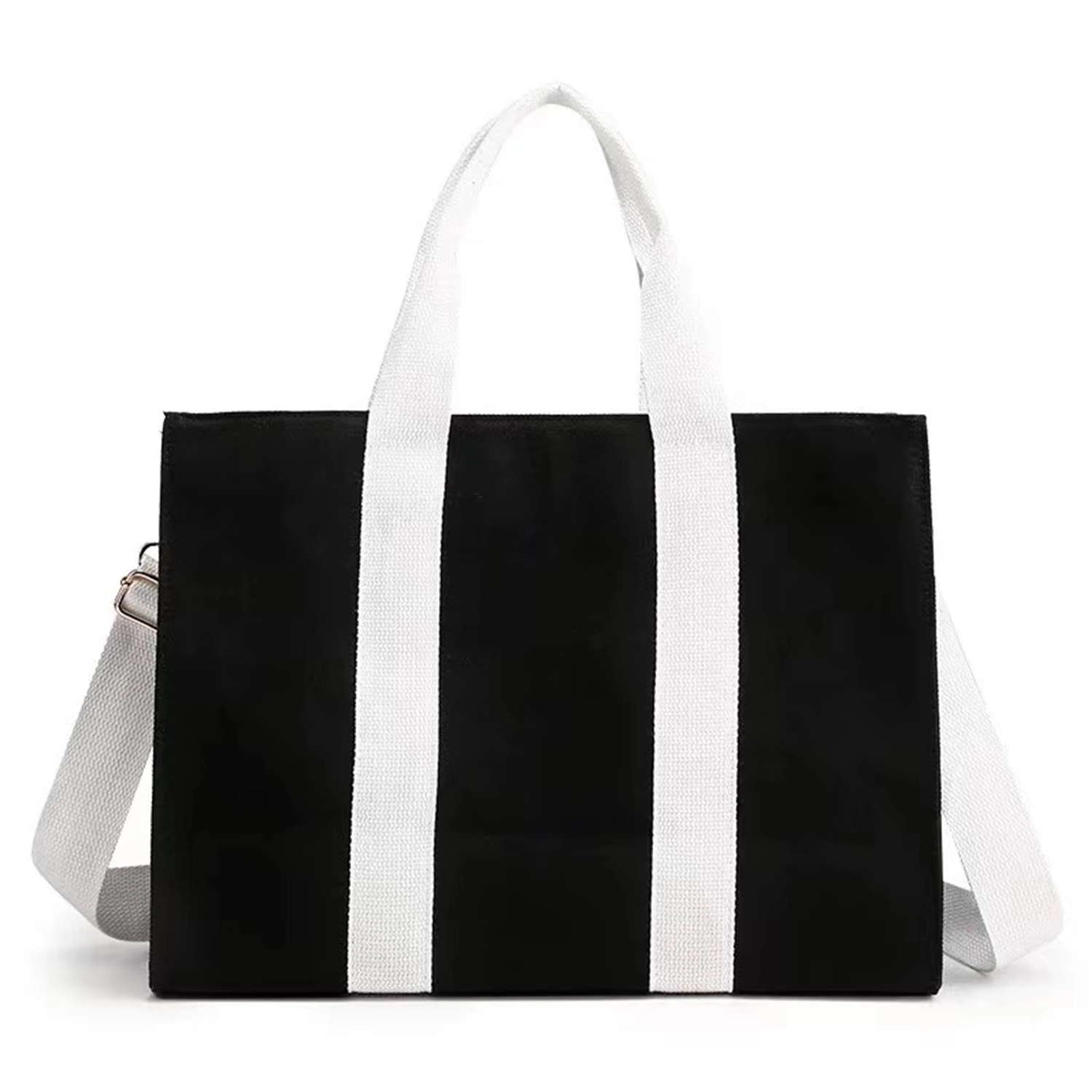Canvas Zipper Tote Bag, custom tote bag with logo imprint 2
