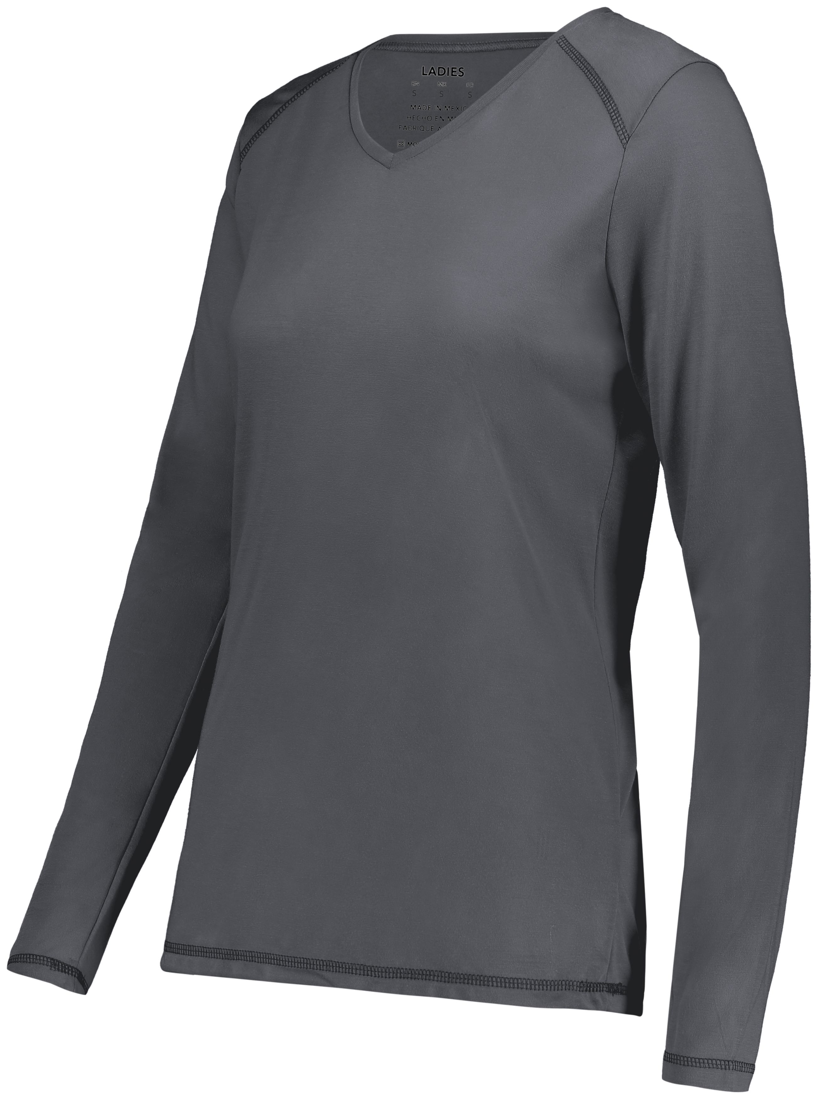Ladies Super Soft-Spun Poly Long Sleeve Tee 2