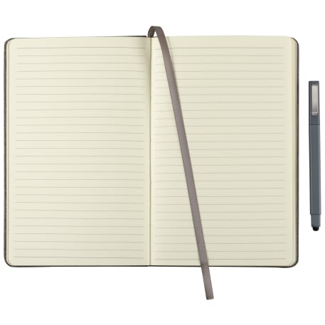 FSC® Mix 5.5" x 8.5" Heathered Hard Bound Journal 10