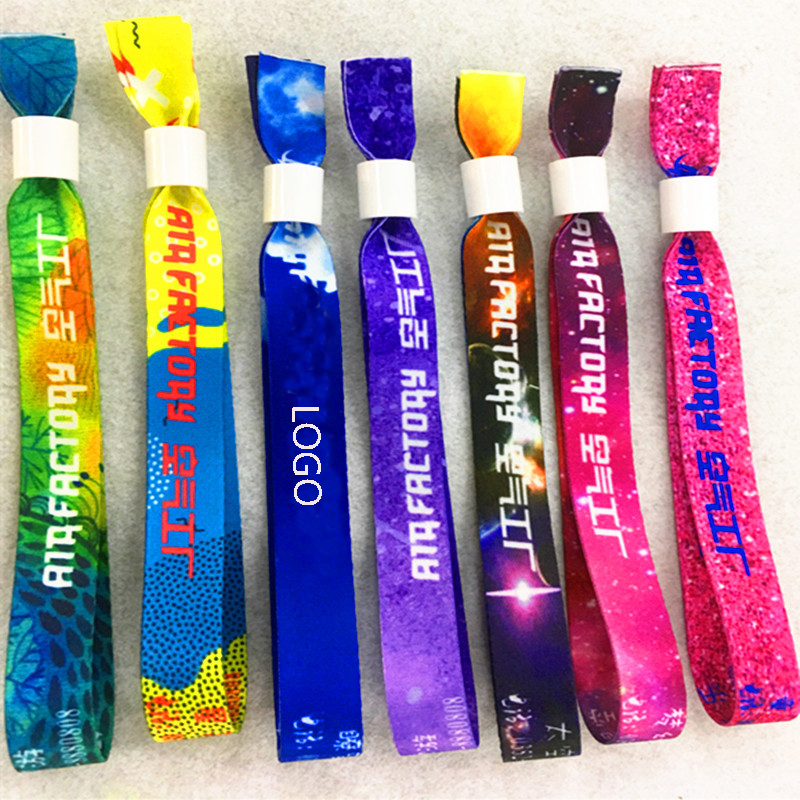 Sublimated Fabric Wristband Lanyard--13"X0.59" 1