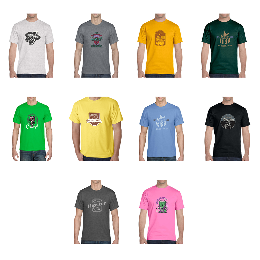DryBlend T-shirts 5.6 oz Cotton/Polyester 50/50 2