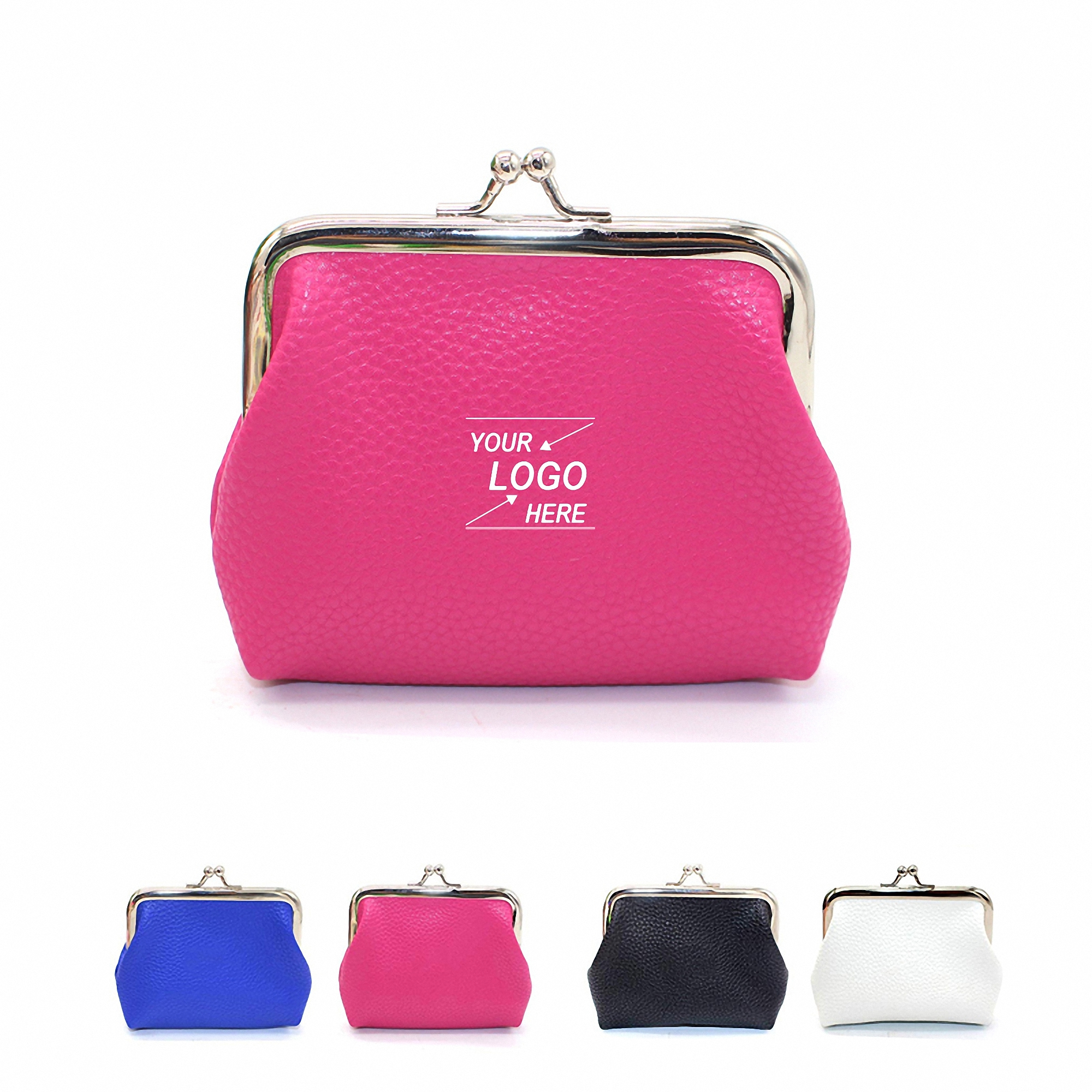 Genuine Leather Coin Purse with Top Clasp 2