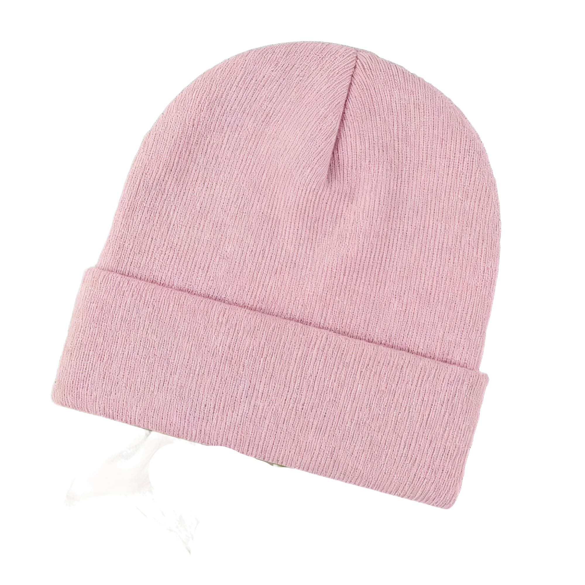 Acrylic Knitted Thermal Beanie With Front Embroidery 22