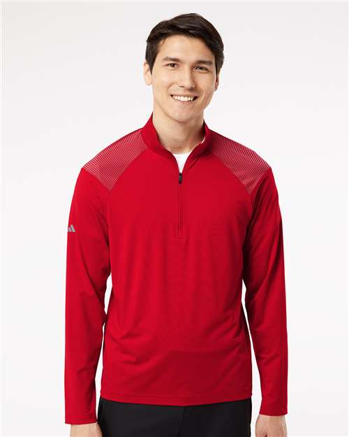 Men's Ultimate365 Lightweight Shoulder Stripe Quarter-Zip Pullover - A520 36