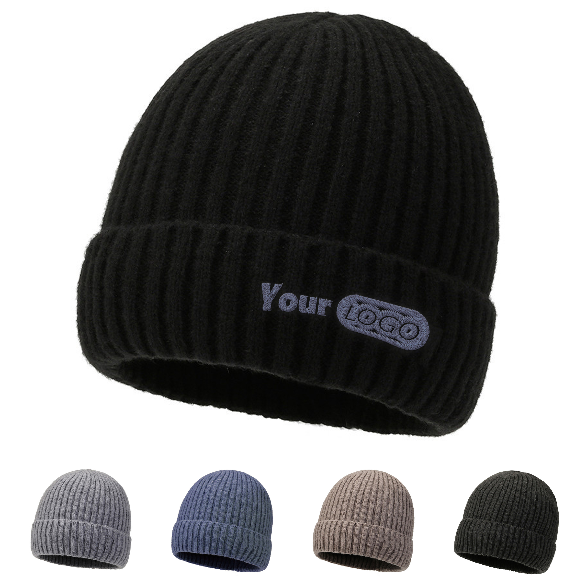 Knit Fabric Winter Thick Men's Hat 5