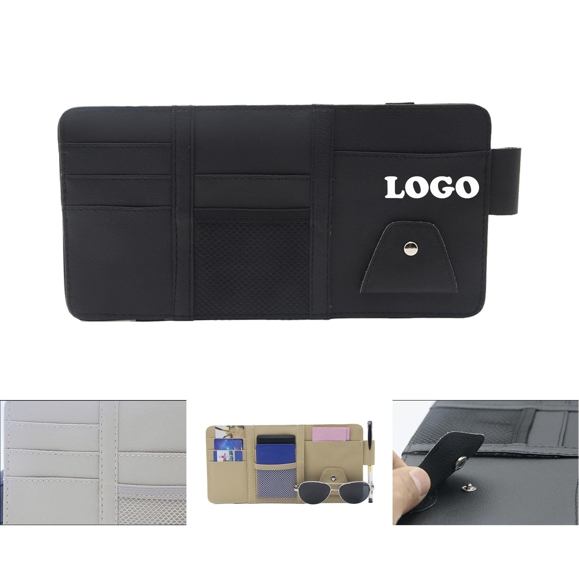 MOQ 20 pcs Car Visor Organizer 3