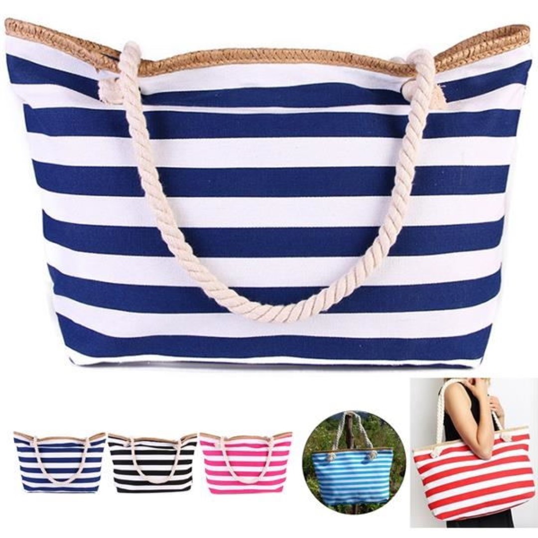 Beach Canvas Boat Tote, custom tote bag with logo imprint 4