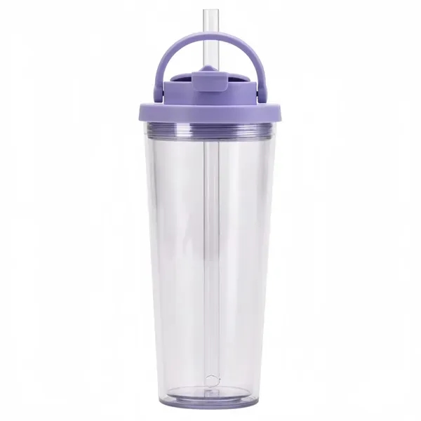 24oz Boba Tumbler - Insulated Cup with Lid & Straw 8
