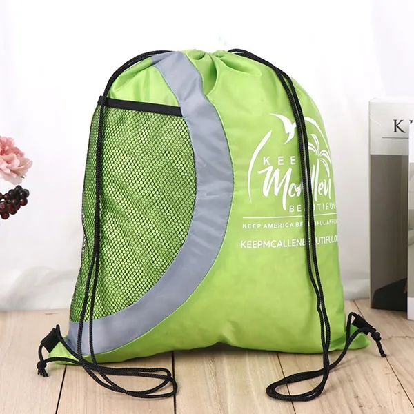 Arches Drawstring Backpack With Mesh Pocket 3