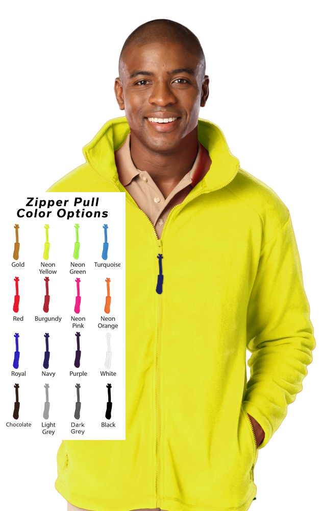 Custom Zipper Pull Polar Fleece Jacket 14