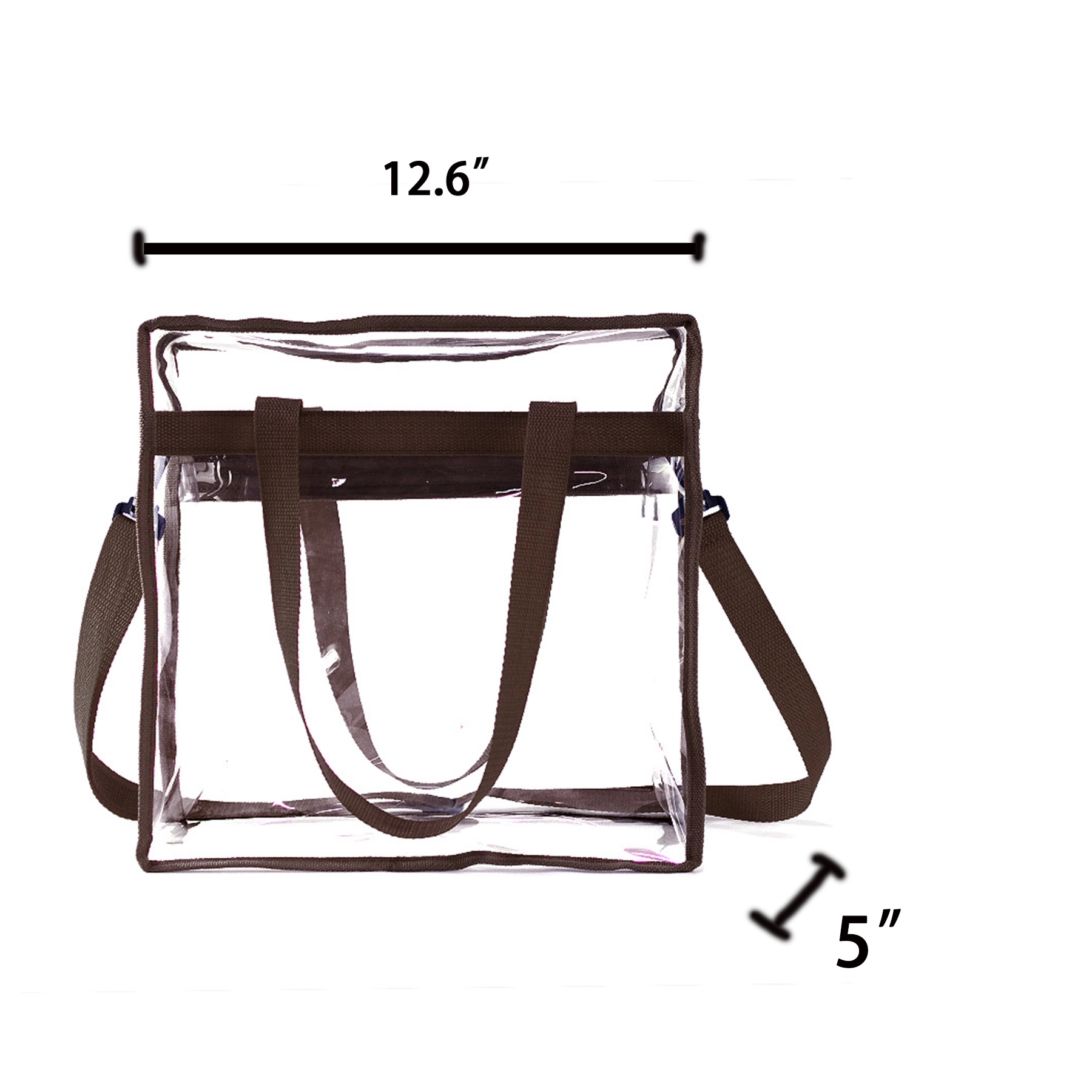 Clear Tote Bag Adjustable Strap Stadium Approved 4