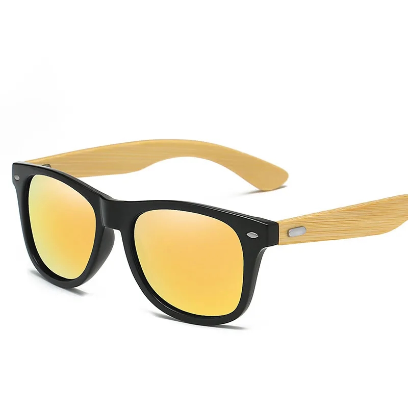 Polarized Wood Glasses Men Wooden Bamboo Sunglasses 2