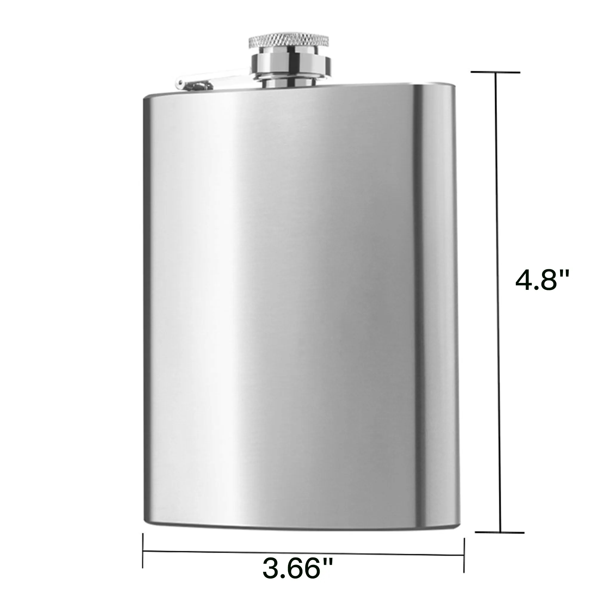 8oz Stainless Steel Hip Flask 3