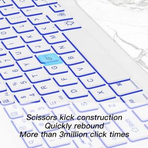 10 7 Colors Ultra Light Slim Portable Wireless Keyboard 12