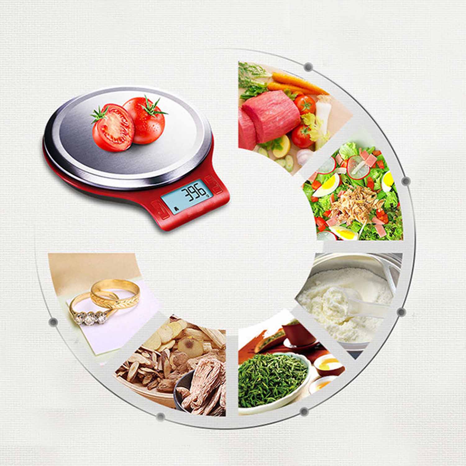 5KG accuracy 0.1g electronic scale kitchen baking cake 7