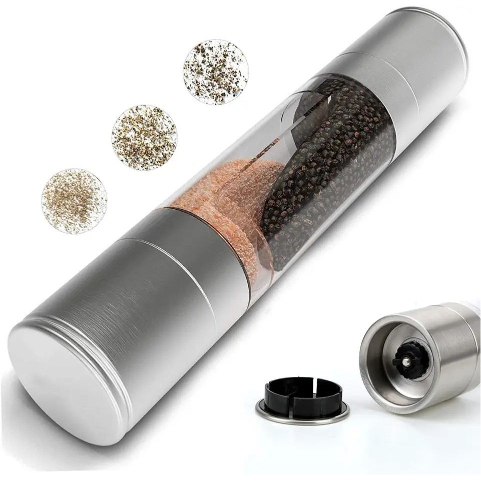 2 in 1 Pepper Grinder Refillable 2