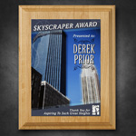Alder Wood Plaque with Sublimated Plate 6