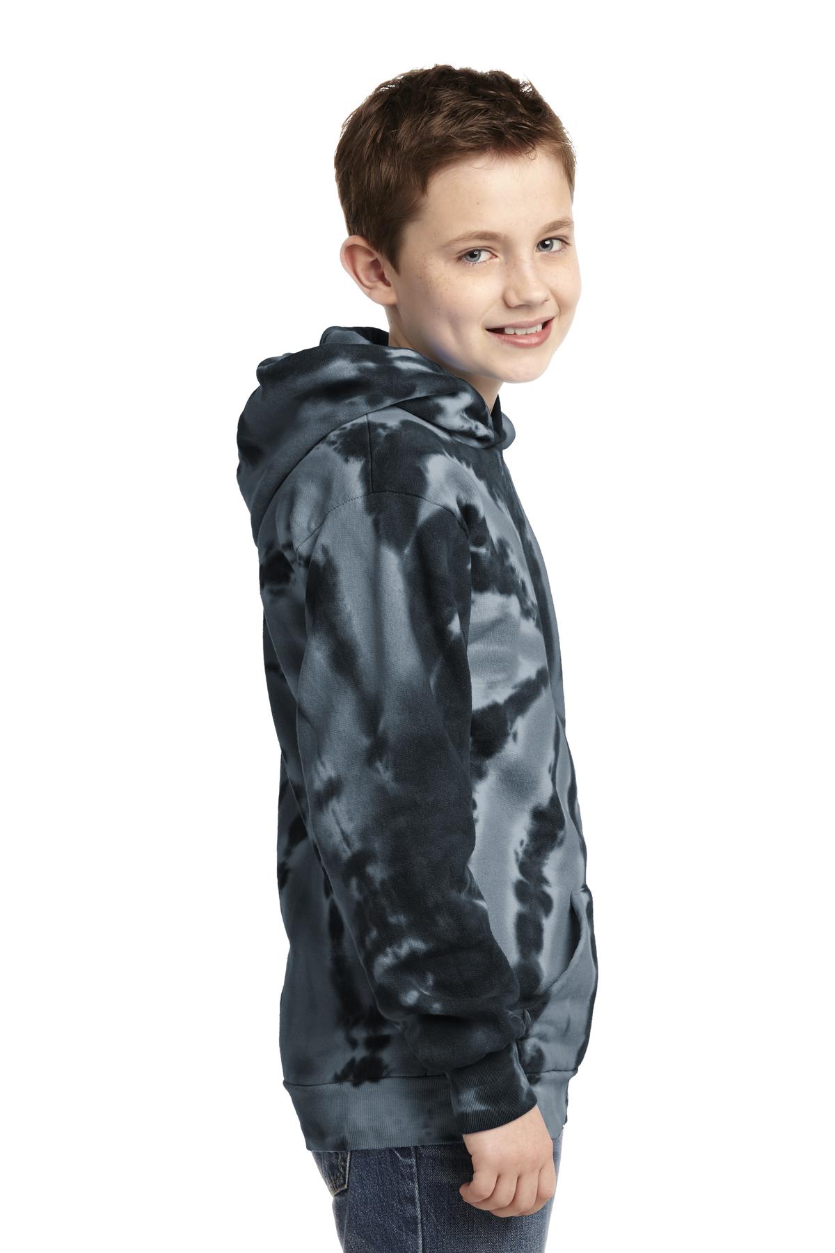 Port & Co Youth Tie-Dye Pullover Hooded Sweatshirt. PC146Y 41