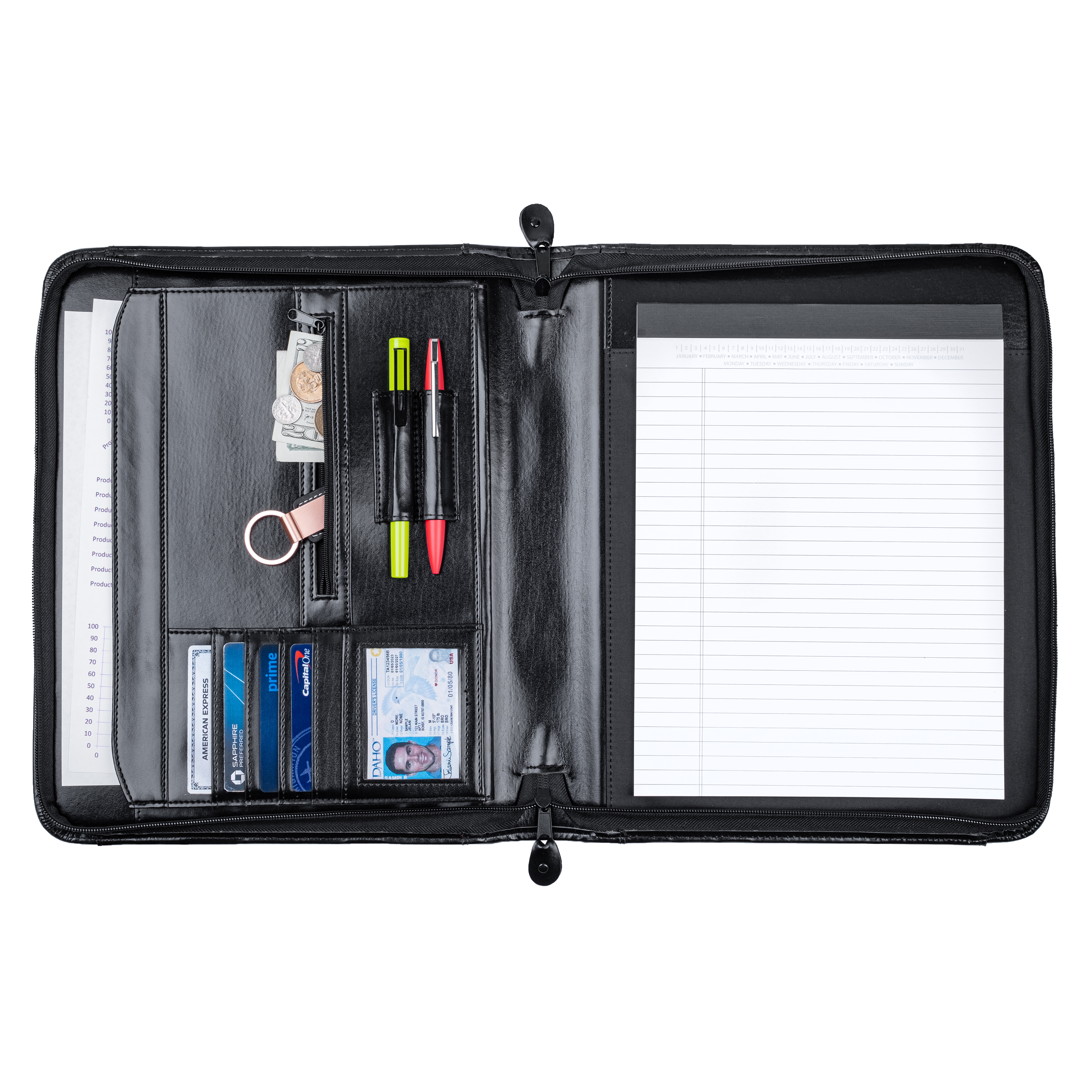 CEO Zip Portfolio w/Handles 6